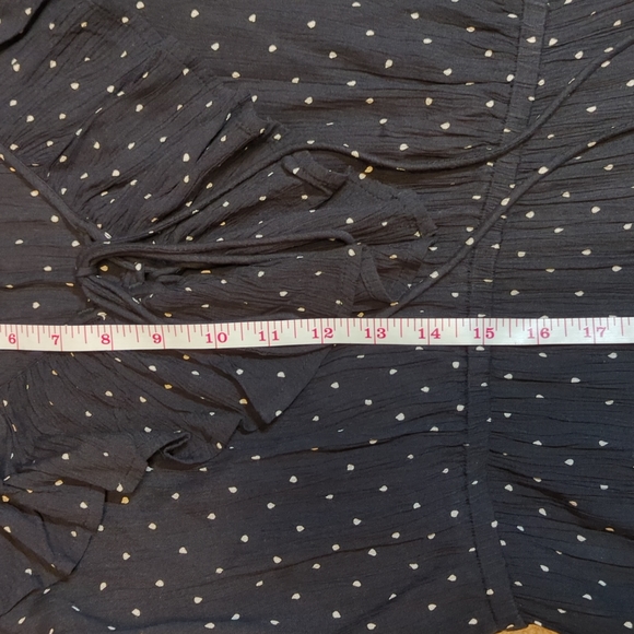 Billabong Long Sleeve Mini Polka Dot Dress - Picture 11 of 14